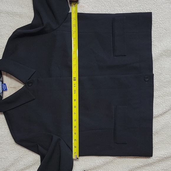 AUSTIN REED BLACK WOOL BLAZER, SIZE 12P - Picture 10 of 12